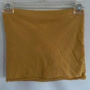 Brandy Melville Yellow Tube Top